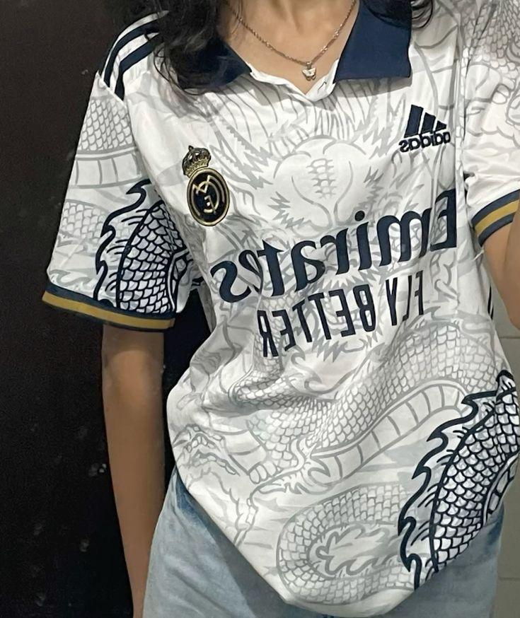 White Emirates Dragon- Unisex Jersey