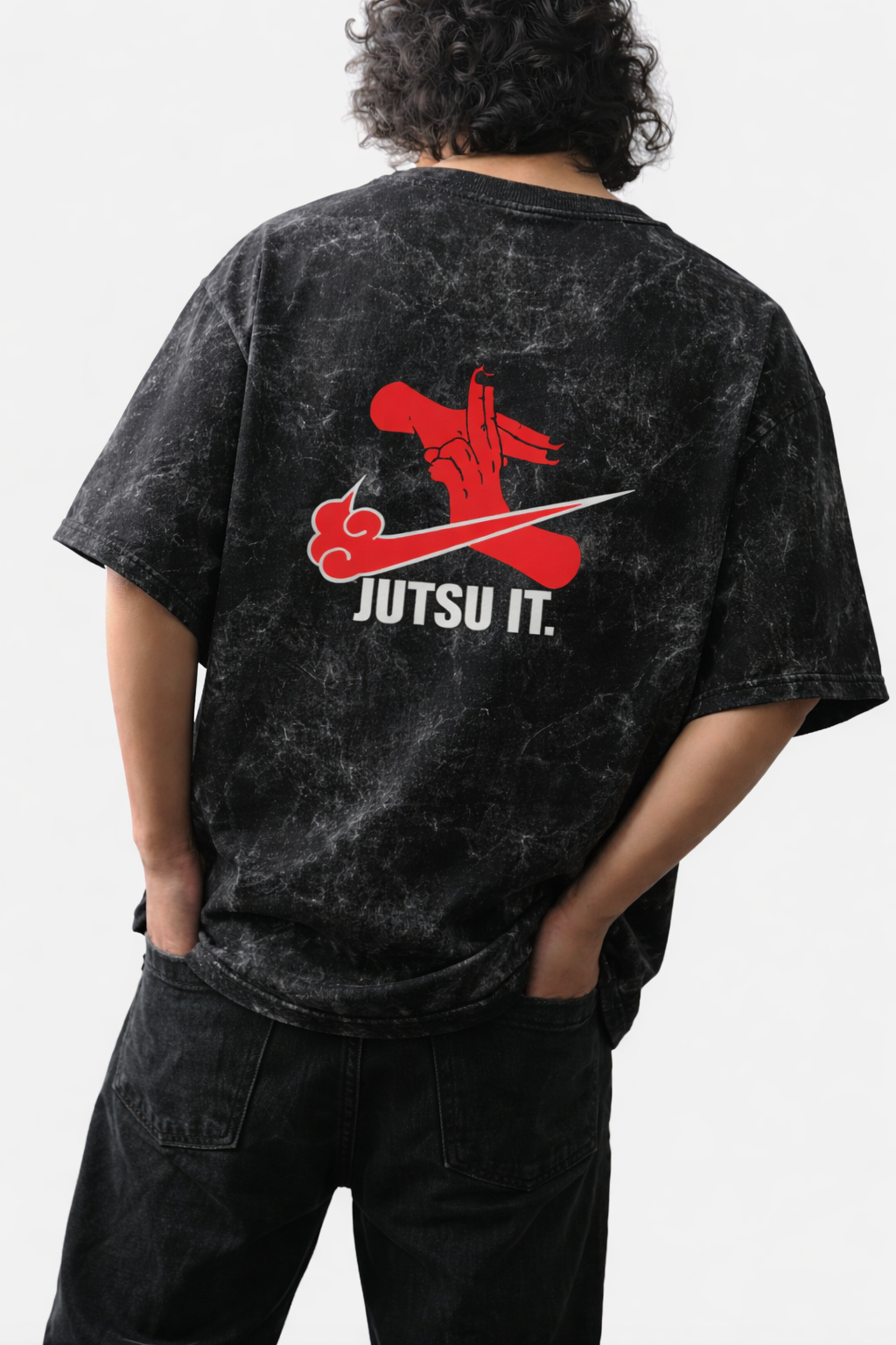 Jujutsu Do It - Unisex Acid Washed Oversized Tee