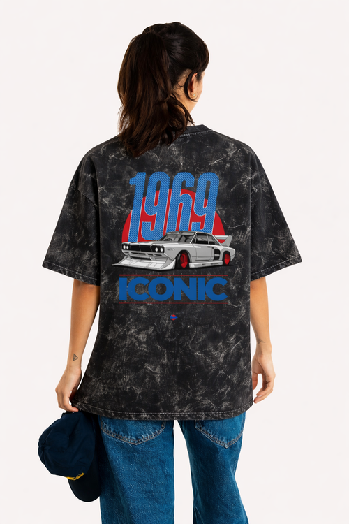 1969 ICONIC - Unisex Acid Washed Oversized Tee