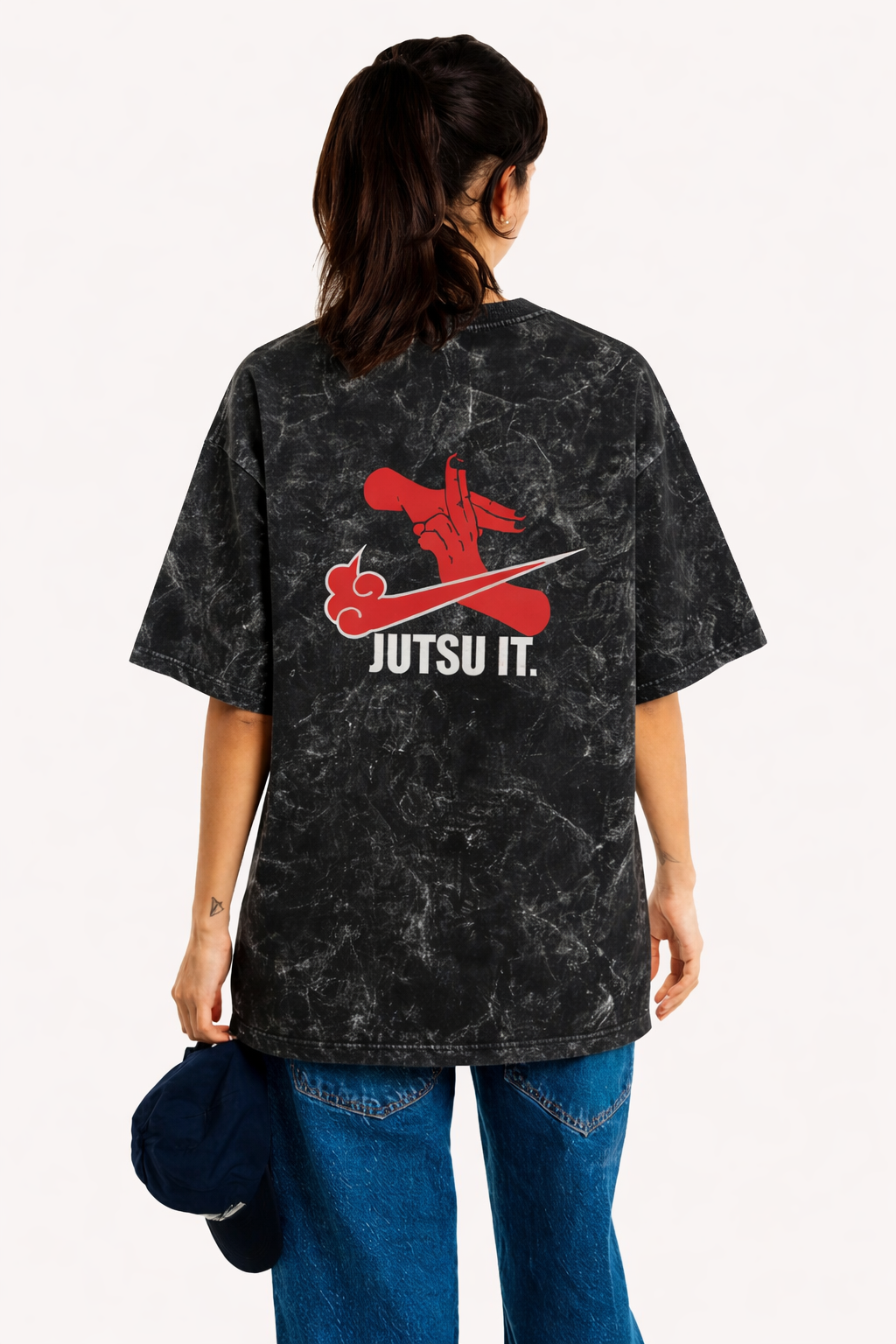 Jujutsu Do It - Unisex Acid Washed Oversized Tee
